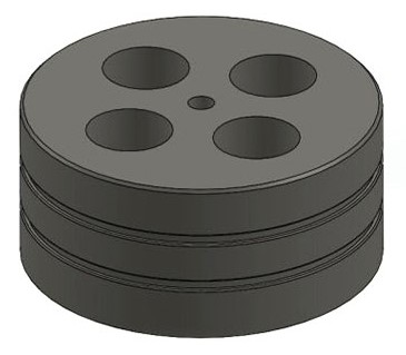 Платформа для 4 пробирок объемом 50 мл DNS-E, Glassco