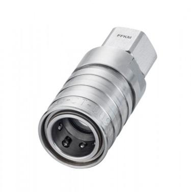 Муфта, нержавеющая сталь, с уплотнением из FFKM, 260°C, диаметр 9 мм, LT 5.25, резьбовое соединение со шлангом M 16x1