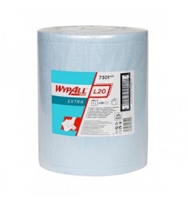 Салфетки универсальные общ. назн. одноразовые Wypall L30, голубые, 38х33 см, 1 рулон