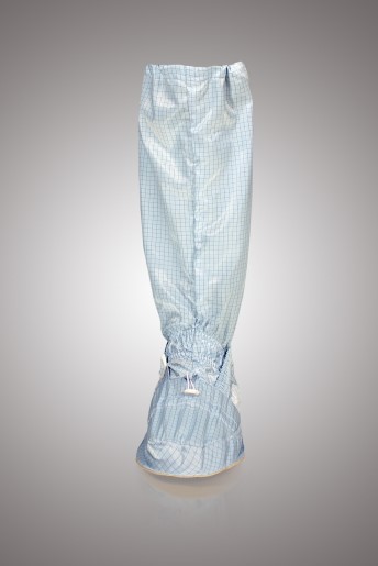 Бахилы для чистых помещений, высокие, на твердой подошве из износостойкого листового материала, без молнии Фото 2