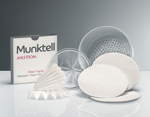 Фильтры зольные, круглые, тип 1F, d 150 мм, 80 г/м², 29 с/10 мл, 5-6 мкм, 100 шт Фото 1