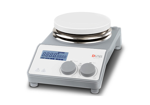 Мешалка магнитная, объём по воде 20 л, d платформы 135 мм, нагрев до 340 °С, 100-1500 об/мин, MS-H-ProA, вид сбоку, Dlab