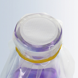 Пленка с газопроницаемым фильтром диаметром 3 см. Применение с колбой Эрленмейера