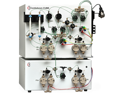 Хроматографическая система низкого давления, скорость потока 0,1 – 36 мл/мин, для колонок со внутренним диаметром 0,5 – 2,7 см, Contichrom CUBE 30