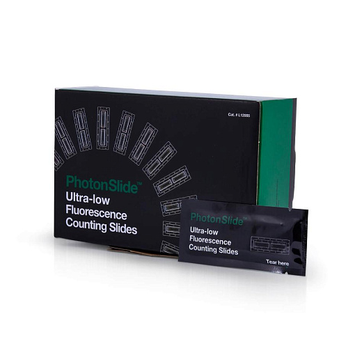 Слайд для автоматического счетчика клеток Luna, для анализа флуоресценции, PhotonSlide, 50 шт./уп., Logos Biosystems