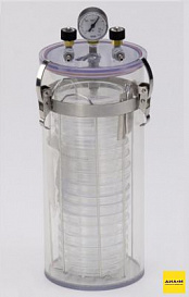 Анаэростат, 15 чашек Петри d 60-100 мм, 3 л, корпус из поликарбоната, Crystal