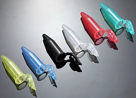 Пробирки типа Эппендорф, до 25000 g, нестерильные, с защелкой, градуированные, черные, ПП