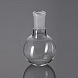 Колба круглая плоскодонная, 50 мл, d 51 мм, шлиф 19/26, Glassco
