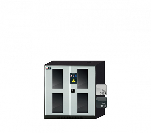 Шкафы для хранения химикатов, ширина 54 – 105 см, стеклянные окна, без вытяжных фланцев Фото 3