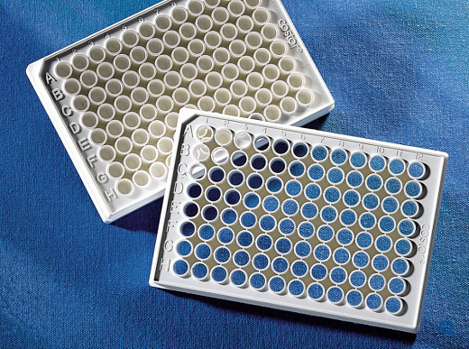 Планшеты 96 луночные для ИФА, цельные, прозрачное дно, белые стенки, нестерильные, без крышки, несвязывающие, 200 мкл, 1 шт.