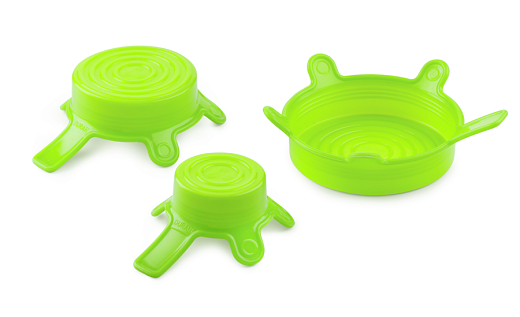 Крышки силиконовые, набор, S-M-L, зеленый, 3 шт./уп., DWK Life Sciences (Duran, Wheaton, Kimble)