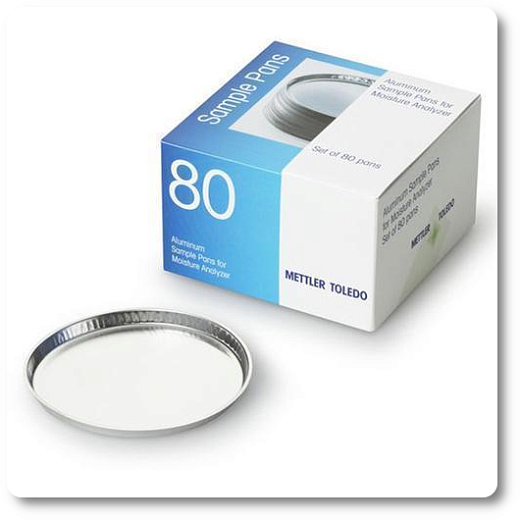 Чашка 90 мм, одноразовая, алюминий, для анализаторов влажности, 80 шт./уп., Mettler Toledo