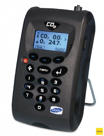 Анализатор содержания CO₂ (1-20%), O₂ (0-100%), относительной влажности (0-100%), портативный