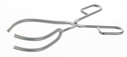 Щипцы для стаканов, нержавеющая сталь 18/10 E-Poli с силиконовым покрытием, 250 мм для тиглей d 25/100 мм, 1 шт.