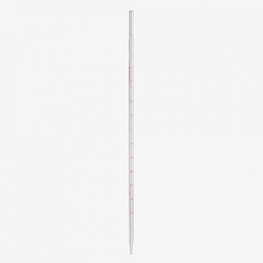 Пипетка стеклянная, 2 мл, НС, градуированная, частичный слив, тип 1, исполнение 2, 2 класс точности, 1 шт./уп.