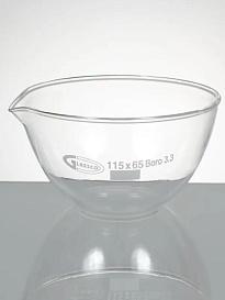 Чаша выпарительная, кварц, 100×38 мм, 1 шт./уп., Glassco, Индия