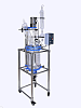 Реактор лабораторный, 400 °С, 20 л, EXS-20L, с рубашкой, верхнеприводной мешалкой с взрывобезопасным исполнением, штативом