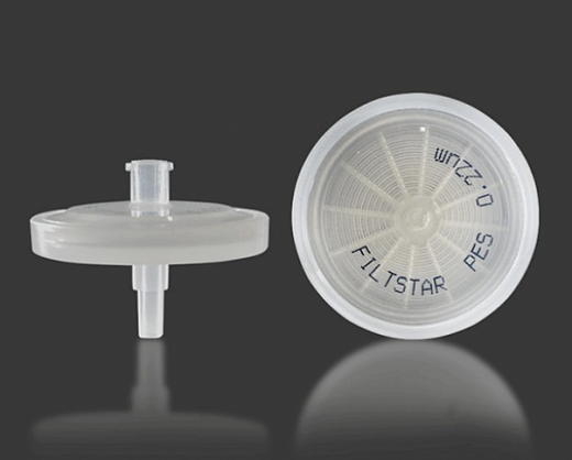 Фильтрующая насадка, d пор 0,45 мкм, d мембраны 33 мм, полиэфирсульфон (PES)