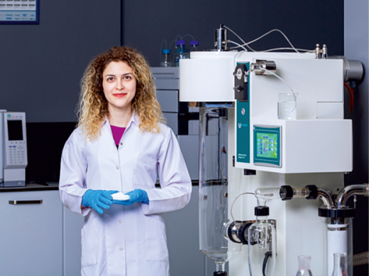 Сушилка распылительная, от 5 до 25 мкм, 1500 мл/ч, для органических растворов, инертный контур, B15-B60, в лаборатории, Unopex, Турция