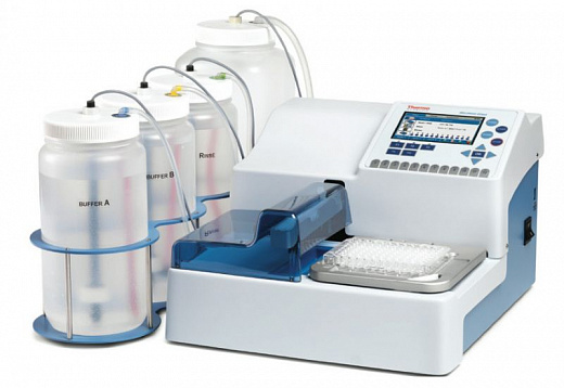 Планшетный промыватель (вошер), две 8-канальные головки, 4 бутыли, остаточный объем до 1,5 мкл, Wellwash Versa