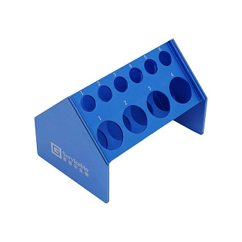 Штатив для пробирок 15, 50 мл, 10 мест, алюминиевый сплав, наклонный, синий, Servicebio, Китай