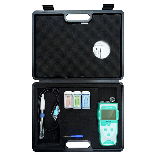 рН-метр, 0-14±0,01, портативный, электрод LabSen 763, PH231MT, серия 230, для рыбы /мяса, с кейсом, Apera Instruments