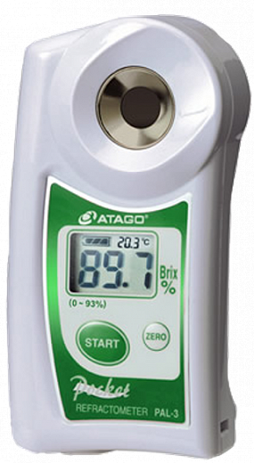 Рефрактометр, от 0,0 до 93 % Brix, портативный, PAL-3, PAL