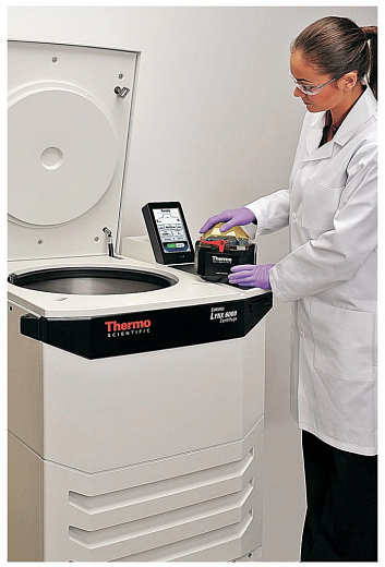 Центрифуга проточная, объем 1350 мл, 20000 об/мин, 42 913 g, с охлаждением, напольная, с ротором TCF-20, Sorvall LYNX 6000 Фото 3