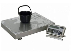 Весы производственные 150 кг/1 г, платформа 800×600 мм, внешняя калибровка, FS-150K1GF-i02, с поверкой, Vibra