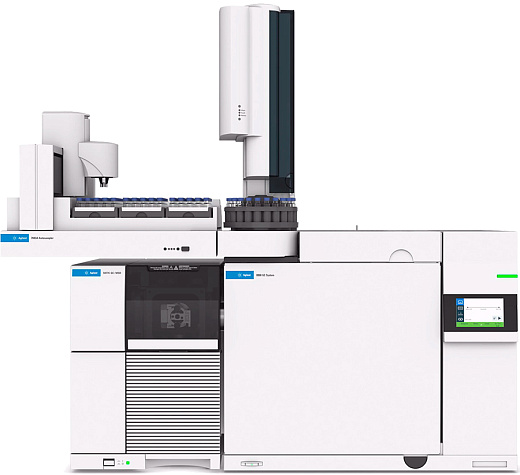 ГХ 8860 с одноквадрупольным масс-спектрометрическим детектором 5977C и ALS7650A и лотком на 150 виал