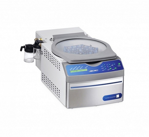 Центрифужный испаритель для пробирок 132 х 1,5-2 мл, 12 х 50 мл и 4х96-луночных планшетов, до 100 °C,  камера с эпоксидным покрытием, c насосом, с ротором 72х0,5 / 60х1,5-2 мл, CentriVap DNA Фото 1