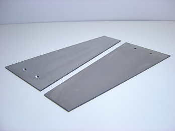 Пластины боковые для BB 100, сталь 1.0344, для измельчения без примеси тяжёлых металлов, 1 пара