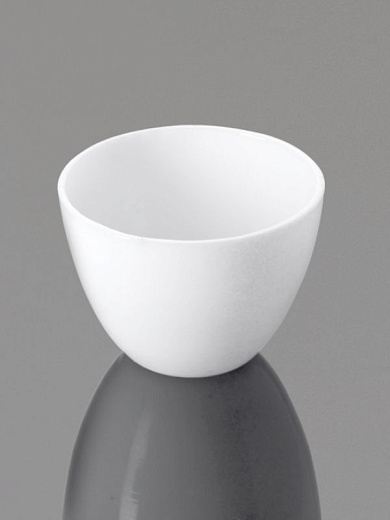Тигель низкий, 17 мл, 41×26 мм, фарфор, c крышкой, 4 шт./уп., Glassco