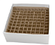 Коробка 2” (51×134×134), картон, c разделителями на 100 пробирок