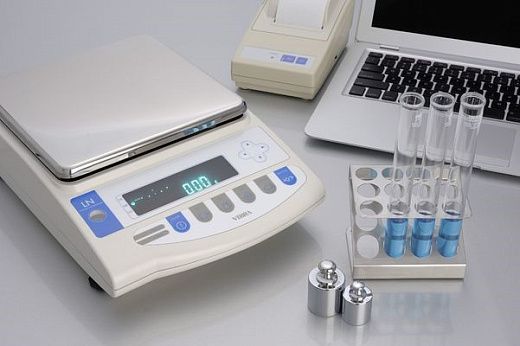 Весы лабораторные, 2200 г/0,01 г, внутреняя калибровка, с поверкой, LN-2202R, Vibra