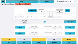 Программное обеспечение биореактора AbioBundle eDual-Control (экран калибровки pH-датчика)