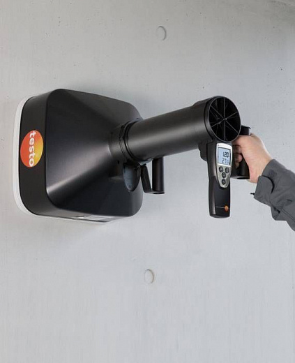 Анемометр с крыльчаткой, комплект 2, набор воронок и выпрямитель потока воздуха, Testo 417 Фото 2