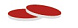 Септа 18 мм, красный PTFE/ белый Silicone, для магнитных винтовых крышек, 1,5 мм