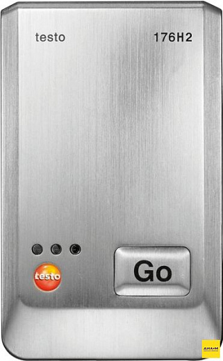 Логгер данных температуры и влажности с разъемами для внешних зондов, без дисплея, 4-канальный, testo 176 H2