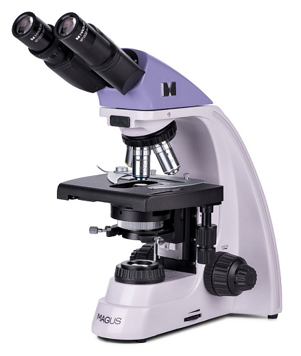 Микроскоп Magus Bio 250B, прямой, бинокуляр/тринокуляр, СП, планахромат 4×, 10×, 40×, 100× (общий вид)