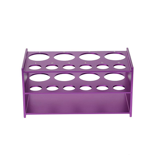 Штатив для пробирок 15, 50 мл, 10 мест, алюминиевый сплав, Servicebio (фиолетовый) 