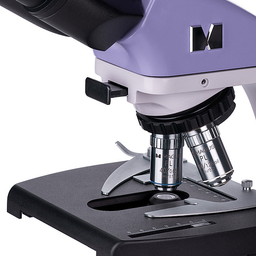 Микроскоп MAGUS Bio 250B, прямой, бинокуляр/тринокуляр, СП, ТП, ФК, Пол, планахромат 4×, 10×, 40×, 100×МИ Фото 14
