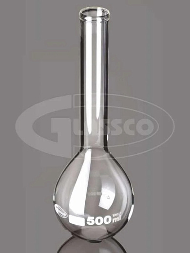 Колба Кьельдаля, без шлифа, ТС, 2 шт./уп., Glassco, Индия