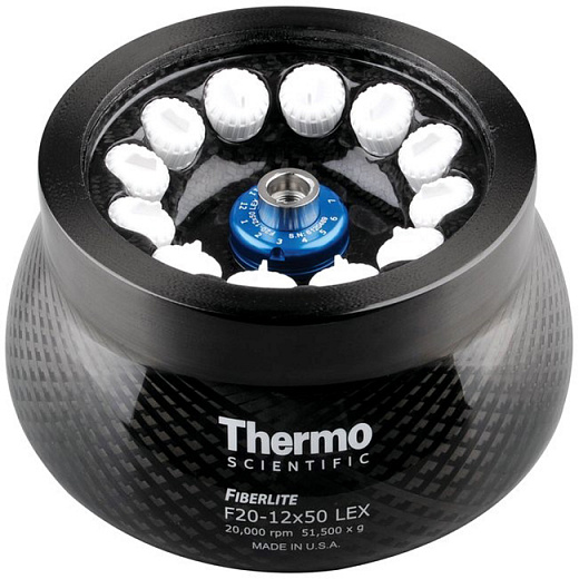 Ротор угловой Fiberlite F20-12 x 50 LEX, 20000 об/мин, 51428 g, 12 x 50 мл, Thermo FS