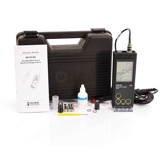 Кислородомер, до 19,91 мг/л, до 50 °С, портативный, HI 9142, Hanna