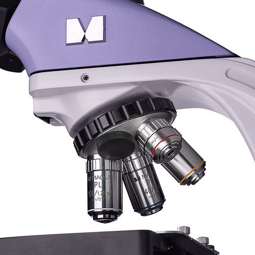 Микроскоп MAGUS Bio 250B, прямой, бинокуляр/тринокуляр, СП, ТП, ФК, Пол, планахромат 4×, 10×, 40×, 100×МИ Фото 15