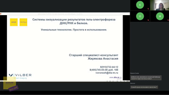 Доклад 13.10.22. Системы визуализации результатов гель-электрофореза ДНК/РНК и белков. Уникальные технологии. Простота в использовании