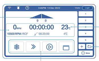 Сенсорный дисплей центрифуги LX-155T500R, Haier Biomedical