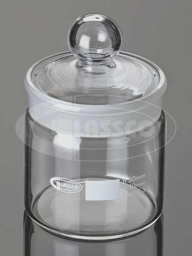 Стаканчик для взвешивания с крышкой, ХС, 10 шт./уп., Glassco, Индия