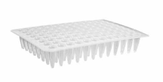 Планшеты для ПЦР, 96-лун., Flat Top, без юбки, бесцветные, 25 шт./уп., 100 шт./кор.